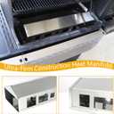 Heat Manifold Replacement Kit for Masterbuilt Gravity Series 800 Smoker Parts MB20040122 MB20040221 Grill Replace Part NO 9904200046 Heating Shield Cover with Base