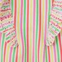 Little Me Baby-Girls Little Girls' UPF 50+ Sun Protection One Piece Swimsuit (4T, Pink Ice Cream Stripe)