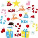 Topnradym DIY Felt Christmas Tree with Ornaments, 3ft Felt Christmas Tree for Xmas Gifts and Christmas Door Wall Hanging Decor (1 Pack)