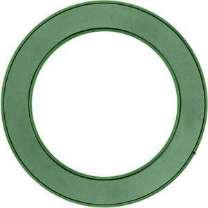 Yardwe Floral Foam with Sucker, 16.5 Inch Round Floral Wet Foam Ring with Reusable Base for DIY Flower Arrangement, Fresh & Silk Flowers, Wedding Car Decoration, Green