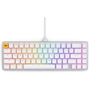 Glorious Gaming GMMK 2-65 Percent Keyboard - White Custom Layout - Compact Low-Profile - Hotswap w/Cherry Mx Style Switches - Incl. Double Shot Keycaps & Linear Switches