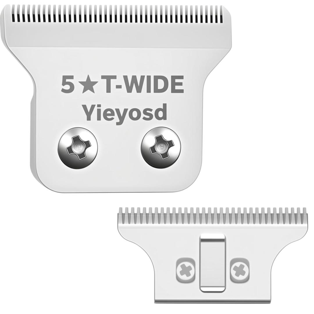 Compatible with Wahl Detailer Blade,2215 Replacement T Wide Blades Fit for Wahl 5 Star Detailer 8081 and Cordless Detailer Li 8171 Trimmer,Stainless Steel,Adjustable Zero-Gap Blade,1Pack.