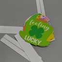 St. Patrick's Day Centerpieces - Lucky Charms Wooden Tiered Tray Signs Table Decorations, Cereal-sly Green Clover Detachable Table Topper for Home Kitchen Bedroom Irish Day Event Supplies