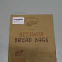 SMYV Beeswax Bread Bags for Homemade Bread, Reuseble Sourdough Bread Bags with Cotton Bowl Cover, Ideal for Bread Storage and Keep Fresh Longer, Freezer-Friendly & Freshness Preservation - Orange