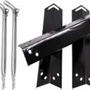 Expert Grill XG10-101-002-02 3-Burner Gas Grill Parts - 3-Pack Heat Plates and Burner Tubes
