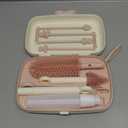 Momcozy Baby Bottle Brush Set, Cleaner Kit with Silicone Nipple Straw Brush, Soap Dispenser, Drying Rack - 7 in 1 Bottle Cleaning Tool for Home and Travel, Pink (Classic Style)