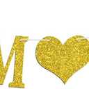 2 x Prom 2026 Banner, 2026 Prom Night Bunting Decorations, Class of 2026 Graduation Party Decorations, College High School Grad Party Supplies, Gold Glitter