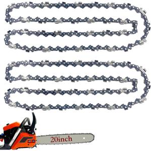 Upgraded 2 Packs 20 Inch Chainsaw Chain 72 Drive Links .050" Gauge 3/8" Pitch, Replacement 20-inch Chain Saw Chains Fit for Husqvarna 455 Rancher Chain Stihl Makita Chainsaw and More Upgraded 2 Packs 20 Inch Chainsaw Chain 72 Drive Links .050" Gauge 3/8" Pitch, Replacement 20-inch Chain Saw Chains Fit for Husqvarna 455 Rancher Chain Stihl Makita Chainsaw and More