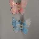 Fantasy Gradient Color Double Layered Butterfly Hair Clips, Medium Acrylic Claw Clips for Thick Thin Hair, Non-Slip Butterfly Jaw Clips, Beautiful Hair Accessories for Girls and Women (Dreamy Double)