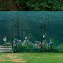 Poray Large 12.3X4FT Tunnel Plant Netting Cover,6FT Tall Crop Cage Tomato Netting for Vegetables&Fruits,Durable Gardening Net for Plant and Animals