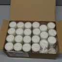 Stonebriar 92 Count White Unscented Smokeless Long Burning Clear Cup Tea Light Candles with 6 to 7 Hour Burn Time