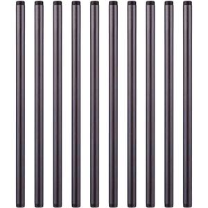 1/2 x 18 Black Malleable Steel Nipples Fitting, 1/2 Inches Threaded Pipe Nipples, DIY Steampunk Industrial Vintage Style, 10 Pack. 1/2 x 18 Black Malleable Steel Nipples Fitting, 1/2 Inches Threaded Pipe Nipples, DIY Steampunk Industrial Vintage Style, 10 Pack.