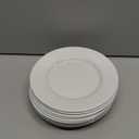 Hushee 12 Pack 7 Inch White Dessert Plates/salad Dishes Set, Melamine Small Dinner Plates Round Serving Dishes for Snacks, Bread, Fruit, Cake and Salad, Home Restaurant Supplies