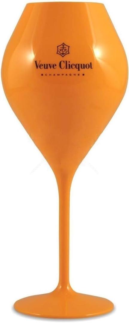 Veuve Clicquot Acrylic Champagne Flute Yellow Label x 1