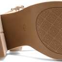 DREAM PAIRS Heels for Women Block Chunky Platform High Heels Open Toe GISELLE Fashion Wedding Party Evening Prom Dance Ankle Strap Dress Pump Sandals Shoes (5, Nude)