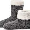cosyone1997 Women's Fuzzy Slipper Socks with Non-slip Grippers, Cozy & Unique Gifts (Grey)