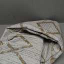 jinchan Hallway Runner Rug 3x8 - Moroccan Kitchen Machine Washable Runner Rug Modern Geometric Soft Faux Wool Ultra-Thin Low-Pile Non-Slip Carpet for Laundry Room Bedroom Farmhouse (3x8ft, Taupe)