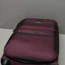 KROSER Softside Expandable Carry On Luggage with Spinner Wheels & Built-in TSA Lock, Durable Suitcase Rolling Luggage with USB Port, Carry-On 20-Inch, Burgundy