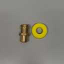 REGO 7141M Thread Valve Forklift LPG Gas Tank Replacement Connector Connection 3/8" NPT Female Inlet x 1-1/4"