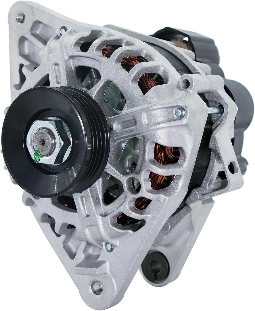 Alternator Replacement New for 2007-2012 Hyundai Elantra 2.0L, 2010 2011 Kia Soul 2.0L, 2007-2009 Spectra 2.0L L4, 2655635, 600162, 3730023650, AVA0102, 40046020, 40046031 11311N