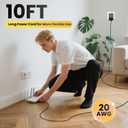 UL Listed 12V 2A 10ft Long Power Supply Adapter, 24W 1.5A 1A 0.8A 0.5A AC/DC Switching Adapter for LED Strip Lights, Keyboard, BT Speaker, Router, Monitor, Webcam, Makeup Mirror, DVR, NVR, CCTV Camera