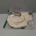 Crossbody Sling Bag with Water Bottle Holder, 8.3" Convertible Small Backpack Anti Theft Daypack, Chest Fanny Pack for Men Women, Beige