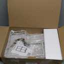 Consumest Corner Shower Caddy Standing - 3-Tier Stainless Steel Shower Organizer with Soap Holder and 4 Hooks, Large Capacity Corner Shelf Stand for Bathroom, Rest Room, White