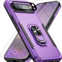 for Google Pixel 9 Pro XL Case [15 FT Military Grade Drop Protection] with Screen Protector & Lens Protector Heavy-Duty Shockproof Kickstand Case for Pixel 9 Pro XL Purple
