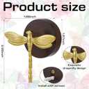 2 Pcs Dragonfly Wall Hook Dragonfly Decor Decorative Vintage Wall Hooks Brass Animal Coat Towel Hook Heavy Duty Coat Hanger for Bag Hats Towel Bathroom Bedroom Cabinet