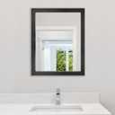 Phore Rectangular Wall Mirror Black Bathroom Mirror 16" x 20" Wall Mirror for Entryway, Bedroom, Living Room