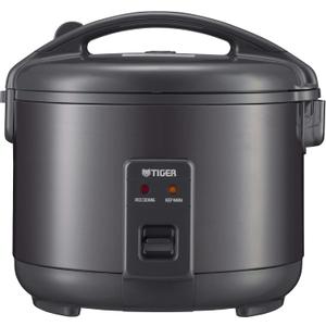 Tiger JNP-S15U-KY 8 Cup Capacity White Rice Cooker with Non-Stick Inner Pot, Retractable Power Cord, and Keep Warm up to 12 hours (Obsidian Black)
