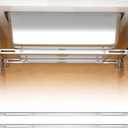 Heavy Duty Undermount Sink Brackets & Kitchen Sink Installation Parts Kit - 800 lbs Capacity Adjustable Stainless Steel Support, Horizontal Space-Saving Design for Kitchen Sinks (71-100cm) (Silver)