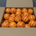 60 Pcs Mini Basketball Stress Balls Mini Basketball Party Favor 2.5'' Inch Mini Foam Sports Ball Squeeze Ball Anxiety Stress Relief for Basketball Party Sports Game Kid Prize Carnival School Gift