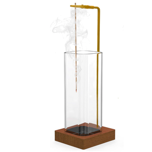 Incense Holder, Incense Burner, Insence-Stick Holder Mess-Free Incense Burner Holder, Ideal for Meditation, Yoga, Relaxation, and Home Decor - Anti-Ash Flying (Glass)