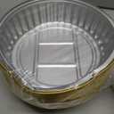 Zhehao 20 Pcs Aluminum Foil Pans with Lids 2x Thicker Heavy Duty Foil Disposable Baking Pans Cookware Tin Food Containers for Cake Pie Cooking Oven(31 Oz,Gold)