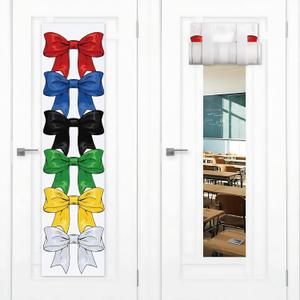 2 Pcs Bow-knot Classroom Door Cover School Classroom Curtain,Morpheus | Thickened Door Curtains, Blackout Curtains 8x43'', Light Blocking Window Covers, Office, Porch, Schoolroom Cover Shade