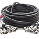 Seismic Audio - SARLX-8x50 - 8 Channel XLR Snake Cable - 50 Feet Long - Pro Audio Snake for Live Live, Recording, Studios, and Gigs - Patch, Amp, Mixer, Audio Interface 50'  