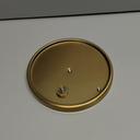 Paper Towel Holder Countertop, Standing Paper Roll Holder with Anti Slip Weighted Base, Stainless Steel Freestanding Paper Towel Holder for Kitchen, Gold