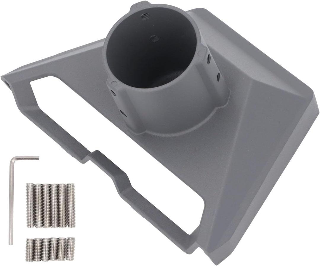Gen 3 Pipe Adapter, Pole Mount Internet Kit Satellite Standard Dish Bracket Adapter, for V3 Roof Mounting Plate Holder Adapter Accessories (Gray)