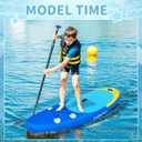 Kids Stand Up Paddle Board with Inflatable SUP Accessories, Non-Slip Comfort Deck Inflatable Paddle Board for Kid, Durable, Lightweight Fin for Youth & Kids