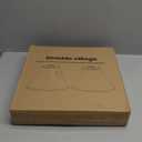 Bell Lamp Shades Set of 2, 6"Top x 13"Bottom x 10"High, Beige Shade Replacement for Table Lamps, Floor Lamps, Fabric Natural Linen Hand Crafted(Spider Fitter), Harp Holders Included, Assembly Required