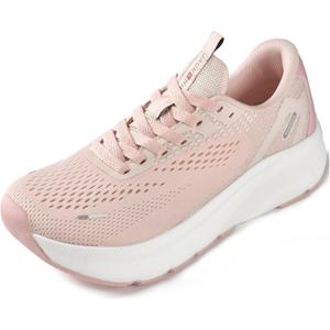 JACKSHIBO Wide Toe Box Shoes Women Arch Support Wide Sneakers for Running Walking Athletic Tennis Orthopedic Plantar Fasciitis Workout with Thick Cushion Zero Drop Sole Width Shoes Size 40,5