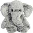 Aurora Snuggly Sweet & Softer Elephant Stuffed Animal - Comforting Companion - Imaginative Play - Gray 9 Inches
