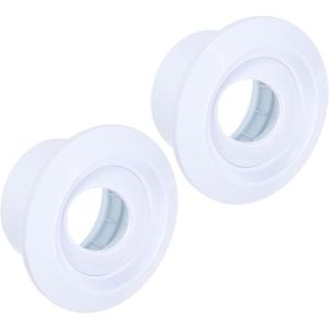 PATIKIL 4 Inch Round Air Vent Covers, 2Pcs ABS Adjustable Soffit Vent Ceiling Ball Jet Nozzle Air Diffuser for Bathroom Kitchen Living Room Ventilation, White