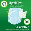 FitRight Adult Diapers, Extra+ Heavy Absorbency, L (Waist Size 44in-56in), 80 Count, OptiFit Incontinence Briefs for Men and Women, Disposable, Moisture-Wicking, Leak Protection.
