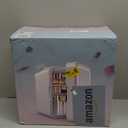 YLFU Mini Fridge for Bedroom, 6L Skincare Fridge with LED Mirror for Dorm & Office, Portable Cooler & Warmer Small Compact Refrigerator for Skincare, Makeup and Cosmetics