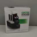 Mind Reader Cup and Condiment Station, Countertop Organizer, Coffee Bar, Kitchen, Stirrers, 5.35"W x 11.25"L x 11.15"H, Black