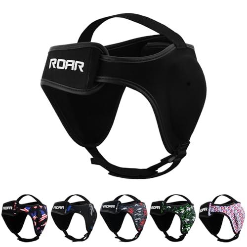Roar BJJ Headgear MMA Grappling Ear Guard Fighting Sparring Helmet (Black)