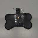 Sosoport Dog Poop Bag Holder Dispenser Reusable Leash Attachment for Convenient Waste Collection for Walking Outdoor Pet Accessory Black Pack of 2