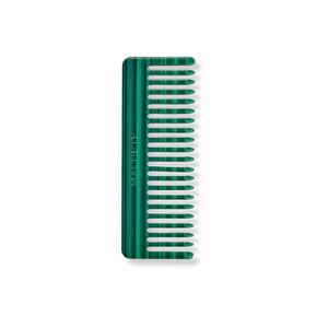 MACHETE No. 2 Wide Tooth Handmade Styling Comb - Hair Styling, Detangling Comb for Women and Men (Malachite)